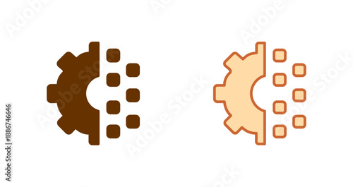 Digital Transformation Icon Design