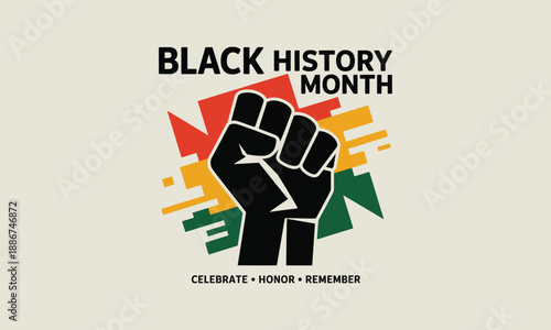 Black History Month Colorful Pattern Poster