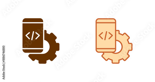 Mobile App Development Icon Design