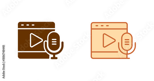 Podcast Playlist Icon Design