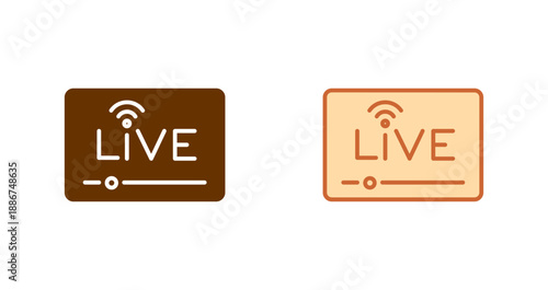 Live Podcast Icon Design