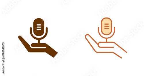 Podcast Equipment Icon Design