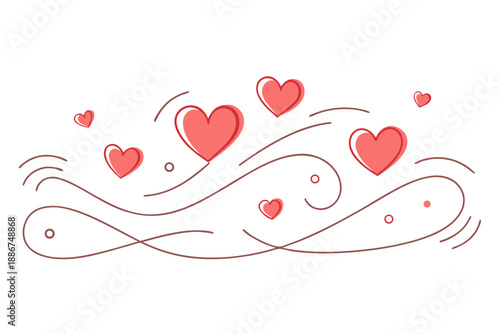 cohesive love sketch style accent set