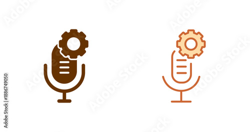 Podcasting Gear Icon Design