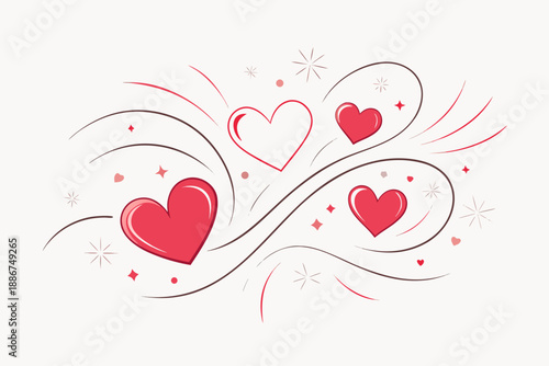 refined artistic romance line sketch