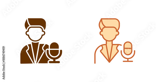 Podcast Host Icon Design