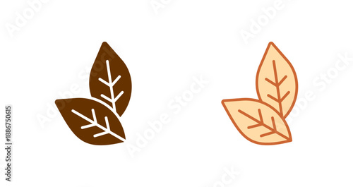 Tobacco Leafs Icon Design