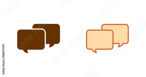 Message Bubble Icon Design