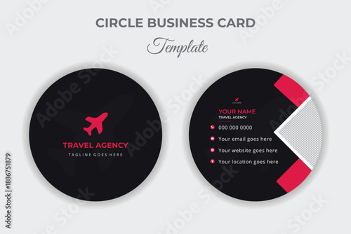 Travel Planner Visiting Card Design Template