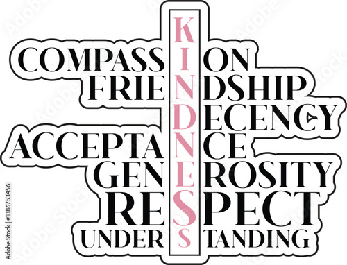 Kindness motivational design, Tshirt design, Vector design, Inspirational design, Be kind design