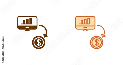 Money Flow Icon Design