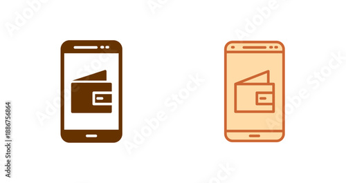 E wallet Icon Design