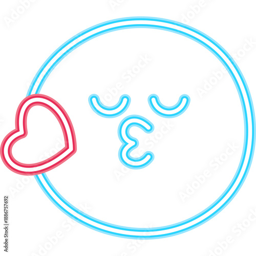 Neon Emoji Doodle Icon