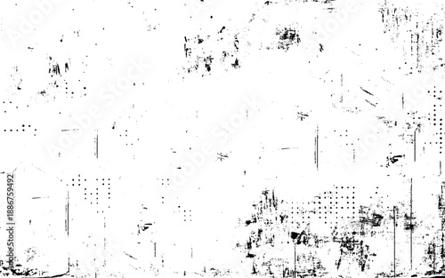 Grunge dust overlay, scattered speckle particles and dirty xerox noise, retro print texture backdrop with distress feel, vector illustration. 