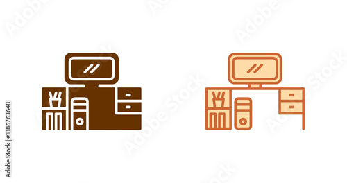 Work Table Icon Design