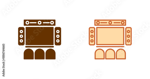Home Theater Icon Design