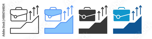 Job Market Icon Set Multiple Style Collection