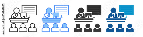 Mentorship Icon Set Multiple Style Collection