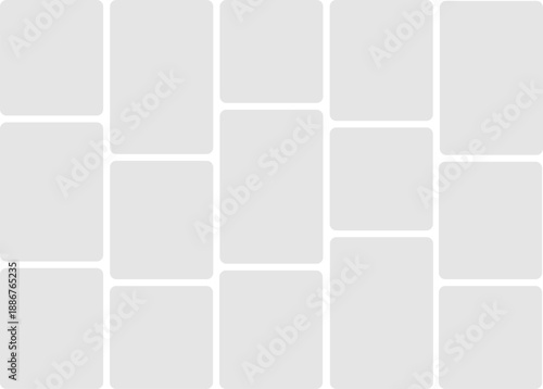 Vertical Social Media Feed Grid Layout.