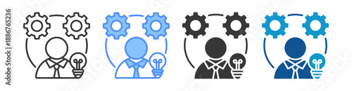 Entrepreneurship Icon Set Multiple Style Collection
