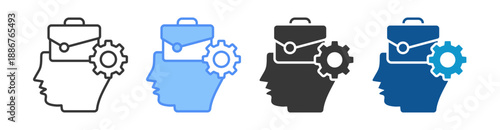 Skills Icon Set Multiple Style Collection