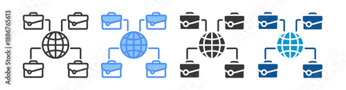 Business Icon Set Multiple Style Collection