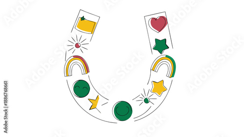 soccer ball with flags