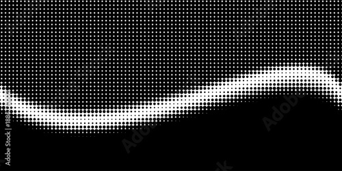 Grunge halftone gradient background. Faded grit noise texture. White and black sand wallpaper. Retro pixelated backdrop. Anime or manga style comic overlay. Vector graphic design textured template