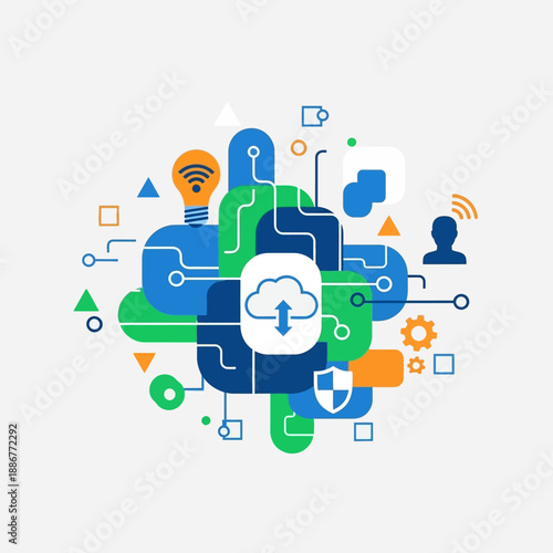 Cloud Computing Technology Network System.