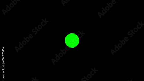 Camera shutter animation on green screen background.