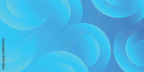 Abstract background blue with dynamic circle shape elements. Trendy and modern geometric gradient background. EPS 10
