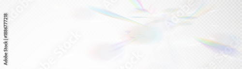 Set of rainbow light flares, reflection effect, falling confetti. Light rainbow lights with transparent effect, sparkling prism, stripe overlay, rainbow crystal, vector, png.	