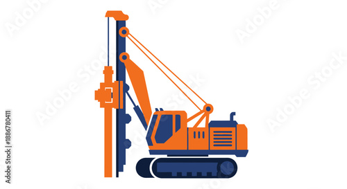 Industrial Pile Driver Equipment For Modern Construction And Foundation Engineering Project