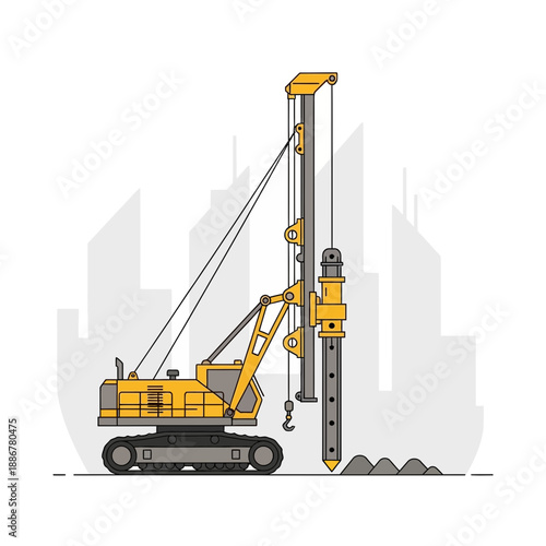 Industrial Pile Driving Equipment For Urban Construction Projects
