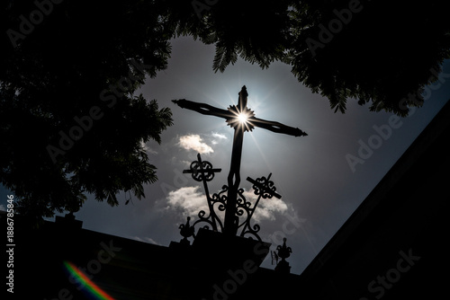 Photos Cruz y efecto estrella del sol