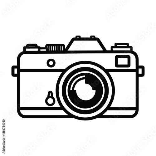Simple camera icon illustration