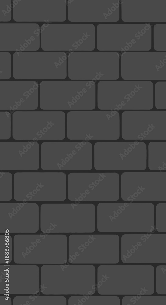 Obraz premium Modern Dark Grey Brick Wall Texture Background Seamless Pattern Design For Your Project