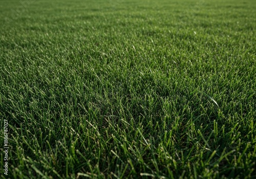 Wallpaper Mural Lush Green Grass with Dew Drops Under Soft Morning Light on a Summer Day Torontodigital.ca