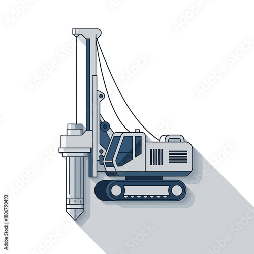 Modern Heavy Duty Hydraulic Rotary Drilling Rig For Deep Foundation Work