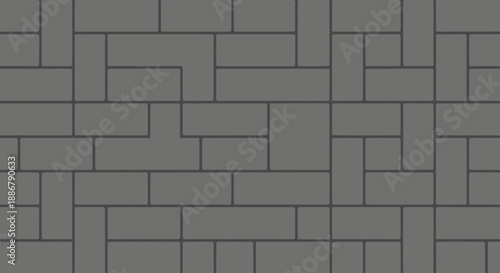 Modern Geometric Gray Block Pattern Seamlessly Repeating Background Graphic Design Element For