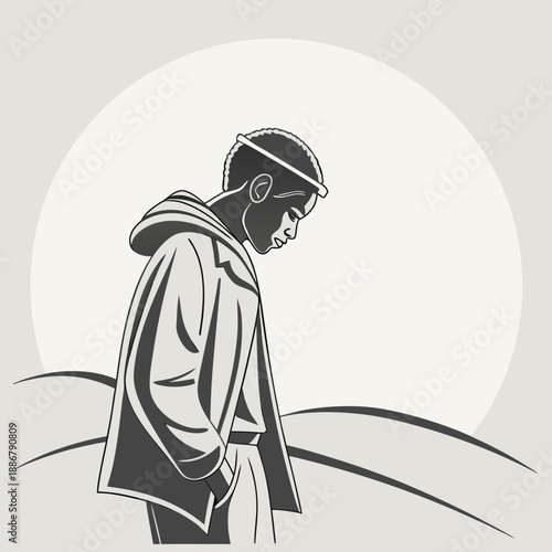 vector illustration of a man