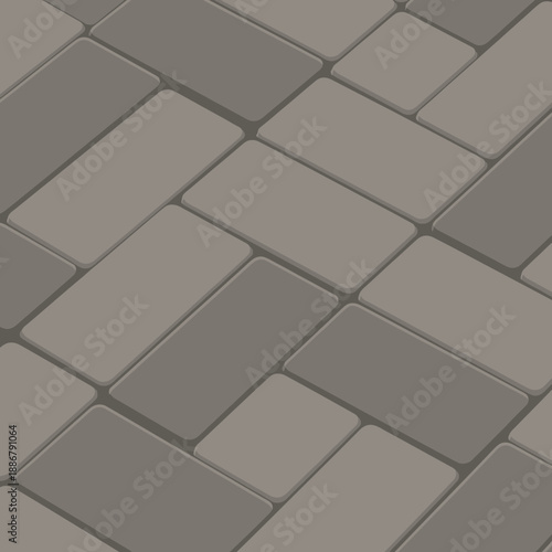 Modern Herringbone Paving Stone Pattern Creating A Seamless Outdoor Ground Texture Background Design