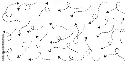 Creative Curved Arrow Design for Infographics and Visual Guides, vector illustration.