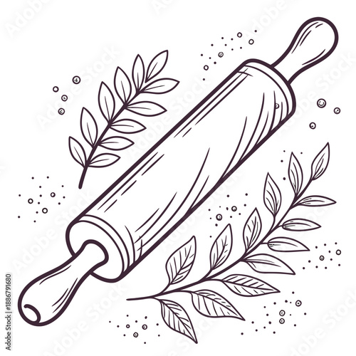 Handcrafted wooden spice mixing paddle, traditional flat utensil for culinary use, rustic village kitchen tool for blending ingredients, natural wood.