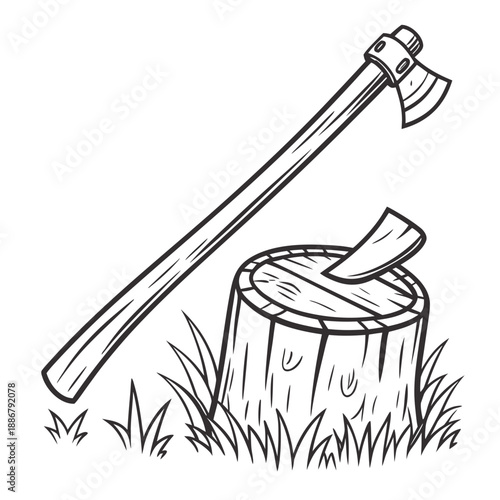 Traditional rural wooden grain pounding stick, a rustic tool for processing grains in village kitchens.