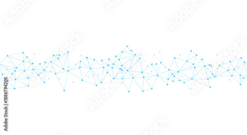Teal molecular structure on a with connected nodes and lines