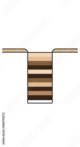 Modern Minimalist Electronic Circuit Resistor Element Isolated On Clean White Background