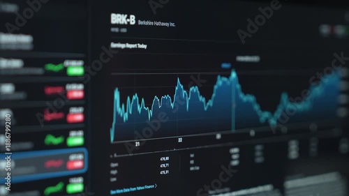 close up smartphone with laptop and open stock exchange, trading Online app interface. Man hand scrolling touch screen analysing chart forex crypto currency.