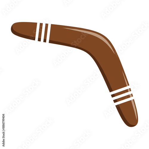 Traditional australian aboriginal boomerang