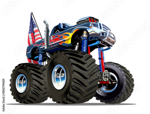 Cartoon Monster Truck